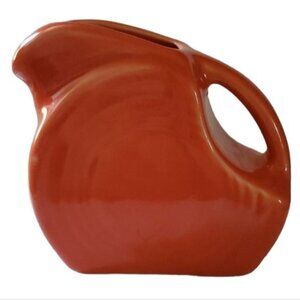 Fiestaware Fiesta Pitcher Mini Disk Poppy Orange CERAMIC CONTAINER